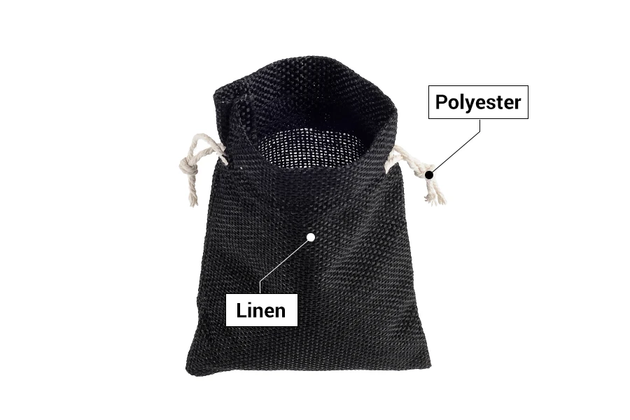 Lanene vrećice 95x135mm u više boja sa trakom - 50 kom Lanene vrećice 95x135mm u više boja sa trakom - 50 kom