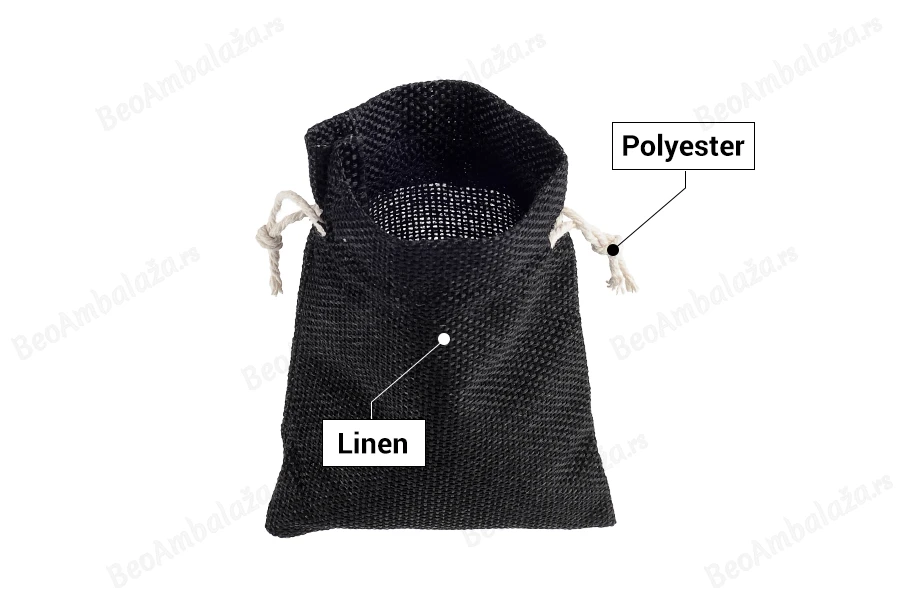 Lanene vrećice 95x135mm u više boja sa trakom - 50 kom-grupa_slika