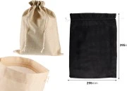 Lanene vrećice 295x395mm u više boja sa trakom - 25 kom Lanene vrećice 295x395mm u više boja sa trakom - 25 kom