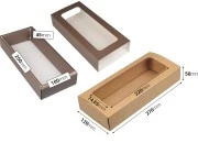 Kartonska kutija za pakovanje  270x120x50 mm na izvlačenje sa prozorom - 12 kom