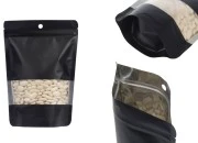 Aluminijumske DoyPack kesice sa zip zatvaranjem, prozorom i mogućnošću termo zatvaranja 140x40x200 mm – 100 kom