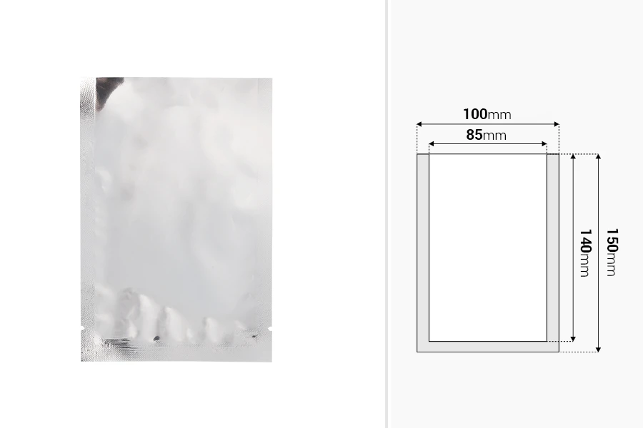 Aluminijumske kesice 100x150 mm sa mogućnošću termo zatvaranja – 100 kom