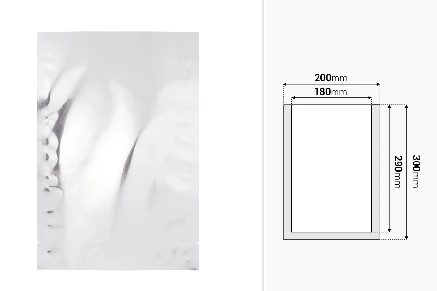 Aluminijumske kesice 200x300 mm sa mogućnošću termo zatvaranja – 100 kom