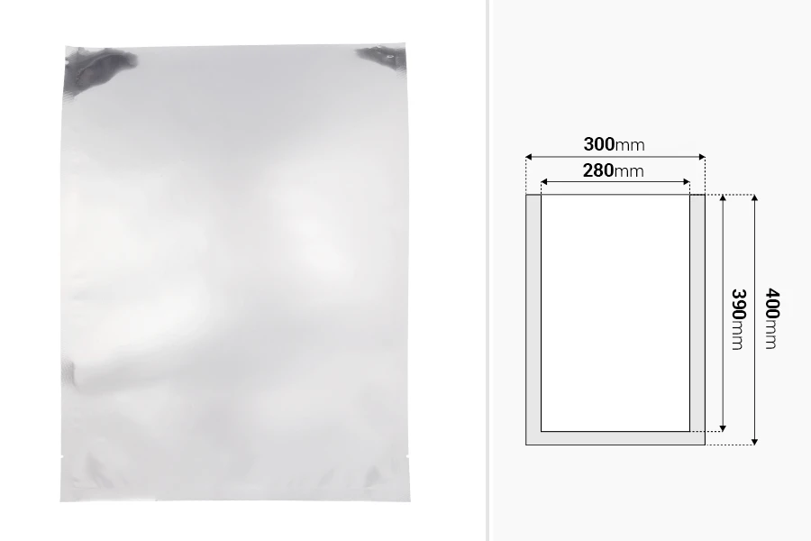 Aluminijumske kesice 300x400 mm sa mogućnošću termo zatvaranja – 100 kom