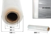 Providna streč folija (stretch film) za uvijanje paleta - širina 500 mm - težina 2,5 kg Providna streč folija (stretch film) za uvijanje paleta - širina 500 mm - težina 2,5 kg