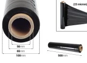 Crna streč folija (stretch film) za uvijanje paleta - širina 500 mm - težina 2,5 kg
