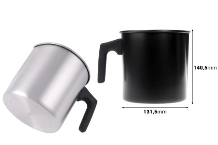 Aluminijumski bokal 1800mL u crnoj ili srebrnoj boji sa drškom-2
