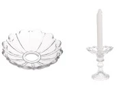 Dekorativna staklena ploča 110x26 mm sa rupom u sredini (26 mm) za sveće i lustere-grupa_slika