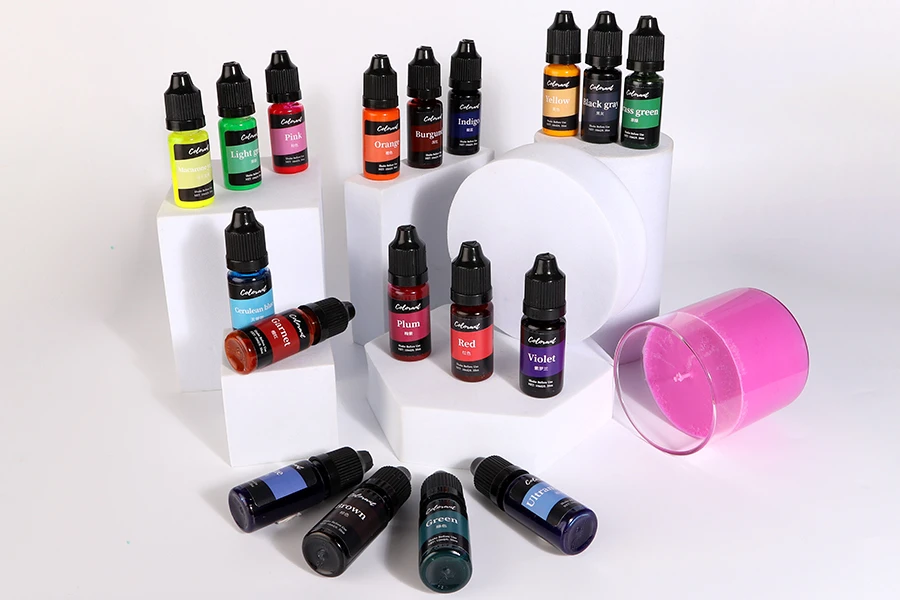 Set od 18 tečnih boja 10mL za vosak Set od 18 tečnih boja 10mL za vosak