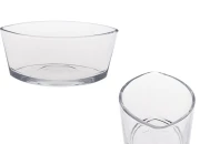 Staklena posuda 800mL u obliku gondole za sveće Staklena posuda 800mL u obliku gondole za sveće