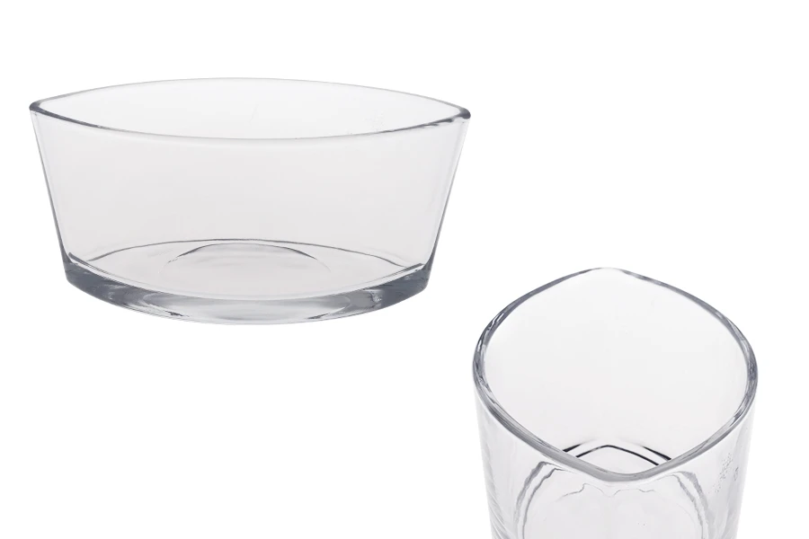 Staklena posuda 800mL u obliku gondole za sveće Staklena posuda 800mL u obliku gondole za sveće