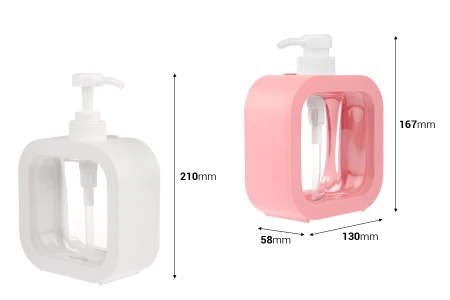 Plastična bočica 500mL sa pumpicom za kozmetiku ili proizvode za čišćenje, različitih boja-2