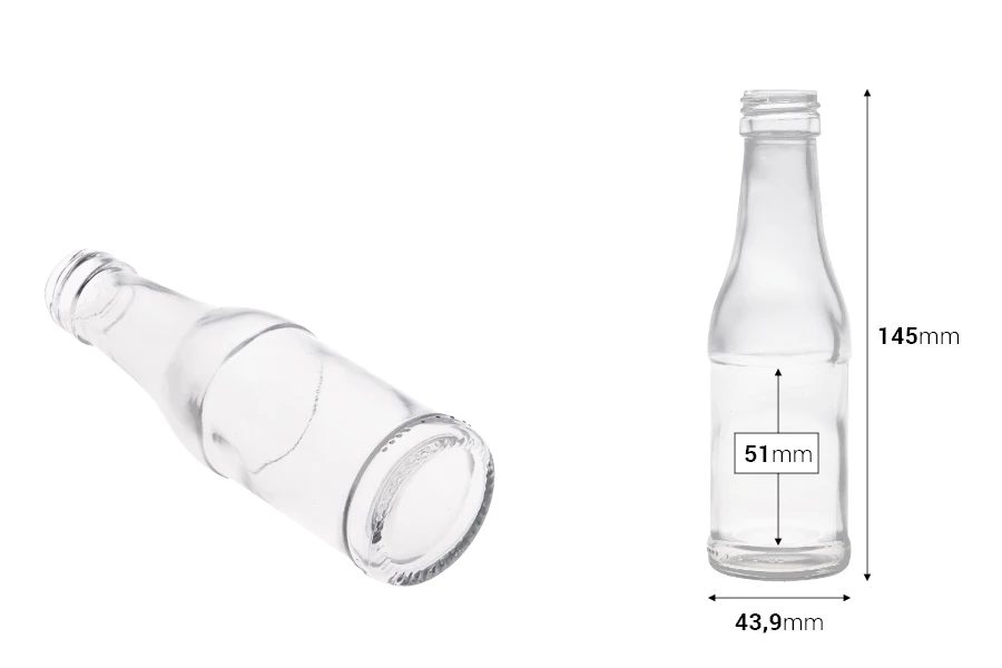 Staklena flašica 100mL za piće (PP 25)