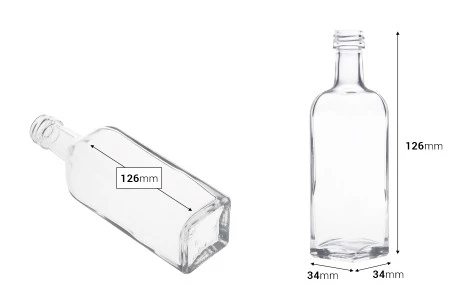 Staklena četvrtasta flašica za ulje 60mL, Marasca* (PP 18)-2