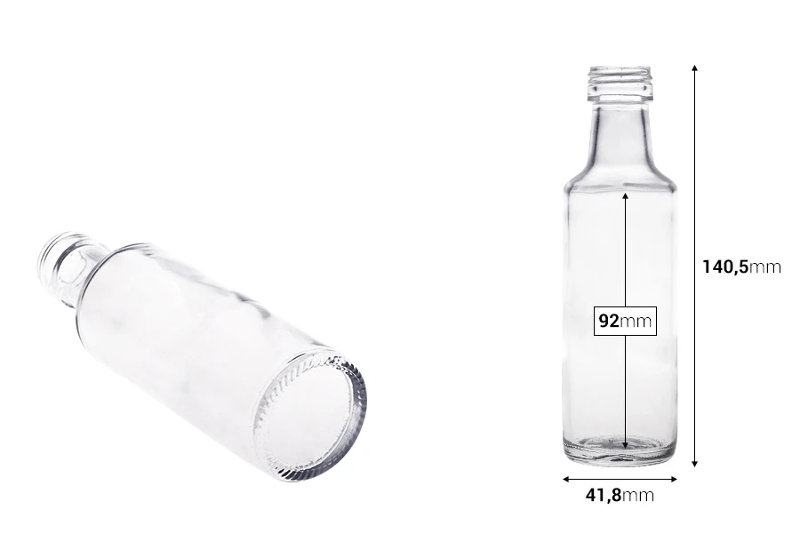 Staklena flaša 100mL Dorica* PP 24-dimenzije_slike