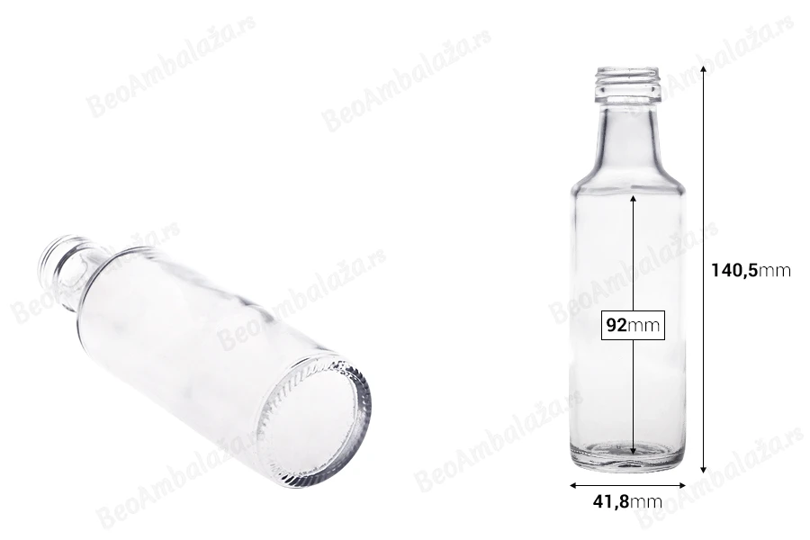 Staklena flaša 100mL Dorica* PP 24-dimenzije_slike