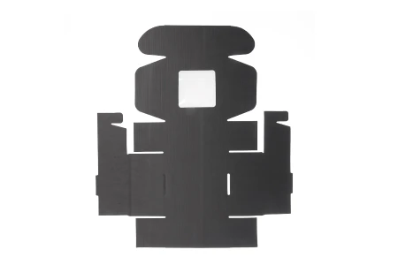 Crna kutija za pakovanje od kraft papira sa prozorom 130x120x60 mm - 20 kom-5