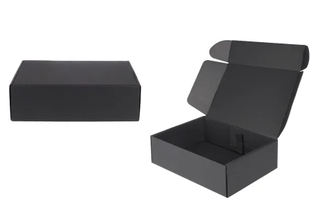 Crna kutija za pakovanje od kraft papira bez prozora 240x180x70 mm - 20 kom-1