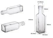 Četvrtasta flaša 100mL Marasca PP24-dimenzije_slike