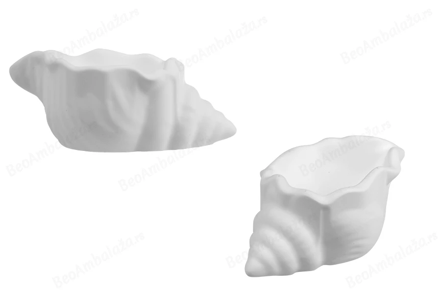 Gipsana dekorativna školjka 110x40 mm za sveću-slika_proizvoda
