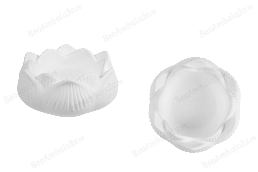 Gipsani dekorativni cvet 82x40 mm za sveću-slika_proizvoda