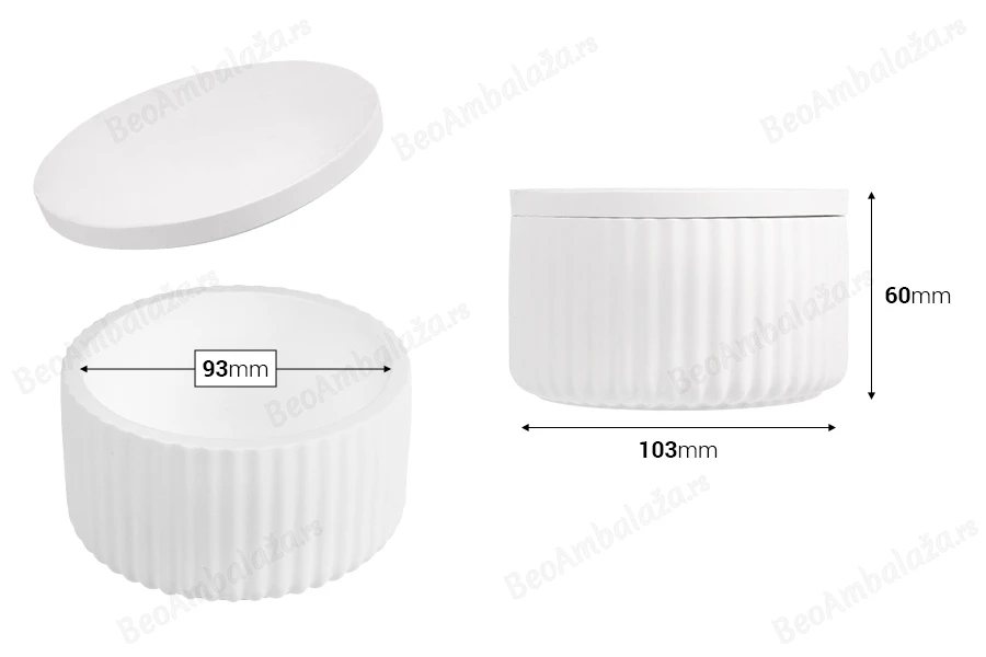Gipsana posuda 103x60 mm sa poklopcem za sveću-dimenzije_slike
