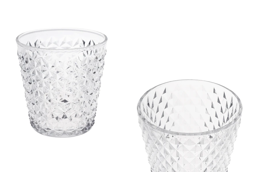 Staklena providna dekorativna posuda - čaša 108/76x115 mm za sveću Staklena providna dekorativna posuda - čaša 108/76x115 mm za sveću