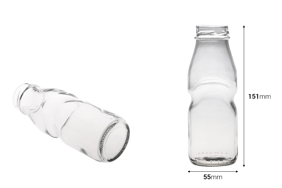Staklena flašica za sokove 200mL-dimenzije_slike