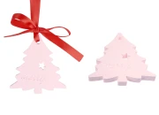 Gipsani osveživač prostora sa dizajnom Božićne jelke 65x7x70 mm sa crvenom mašnom-slika_proizvoda