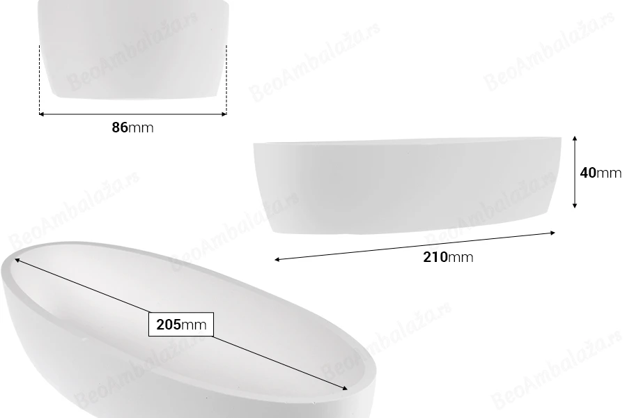 Gipsana dekorativna posuda 210x86x40 mm-dimenzije_slike