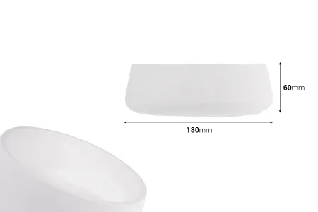 Gipsana dekorativna posuda 180x60 mm-2