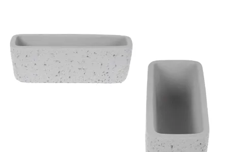 Cementna dekorativna posuda 150x50x50 mm-1