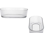 Providna ovalna staklena činija 50x167x75 mm Providna ovalna staklena činija 50x167x75 mm