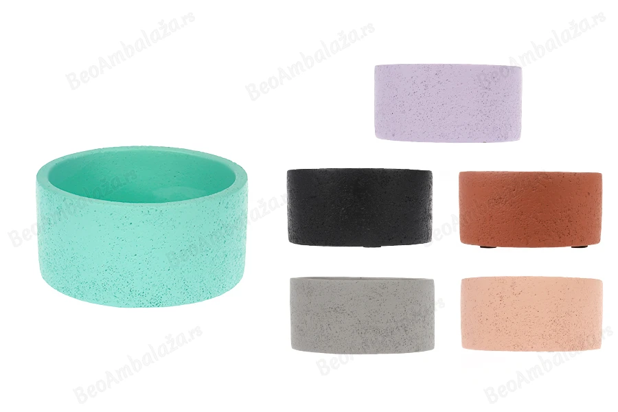 Cementna dekorativna posuda 105x50 mm u raznim bojama-slika_proizvoda