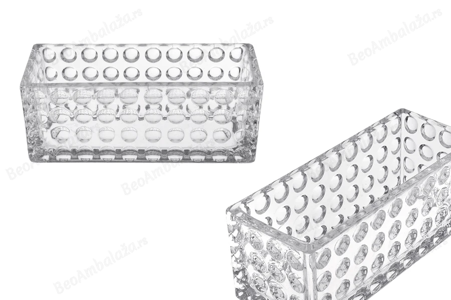 Staklena providna dekorativna posuda 200x80x80 mm za sveću-slika_proizvoda