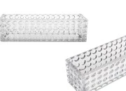 Staklena providna dekorativna posuda 300x80x80 mm za sveću Staklena providna dekorativna posuda 300x80x80 mm za sveću