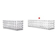 Staklena providna dekorativna posuda 300x80x80 mm za sveću Staklena providna dekorativna posuda 300x80x80 mm za sveću