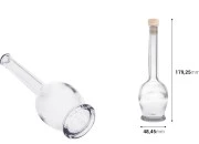 Okrugla flašica za piće 100mL, sa čepom F11