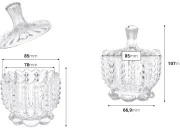 Dekorativna staklena fondanjera sa poklopcem - 85x107 mm-dimenzije_slike