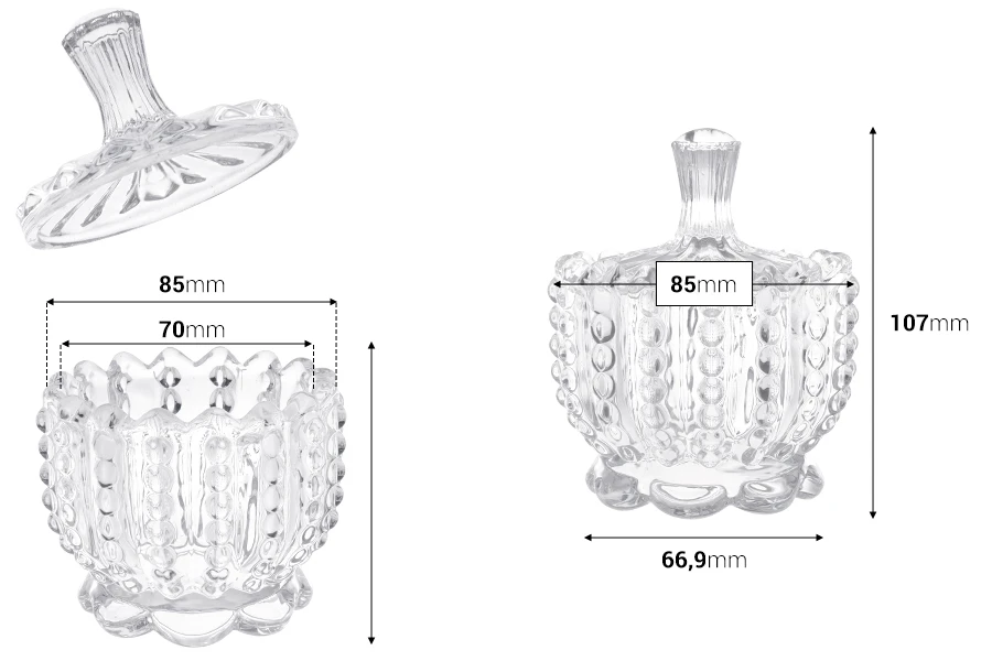 Dekorativna staklena fondanjera sa poklopcem - 85x107 mm-dimenzije_slike