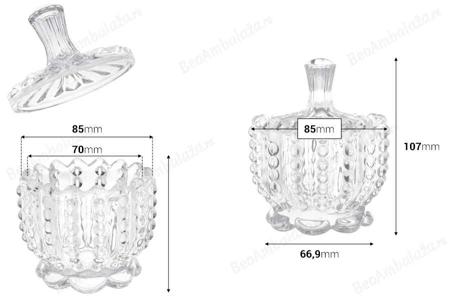 Dekorativna staklena fondanjera sa poklopcem - 85x107 mm-dimenzije_slike