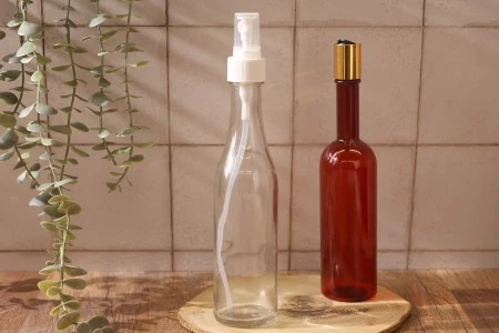 Plastična flašica 250 ml smeđa sa disk top zatvaračem (kapicom)-3