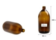 Staklena braon flašica 1000mL, za parfeme i ulja Staklena braon flašica 1000mL, za parfeme i ulja