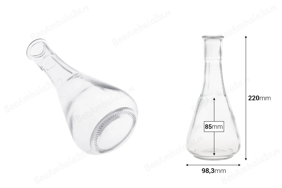 Stakleni čokanj 500mL-dimenzije_slike