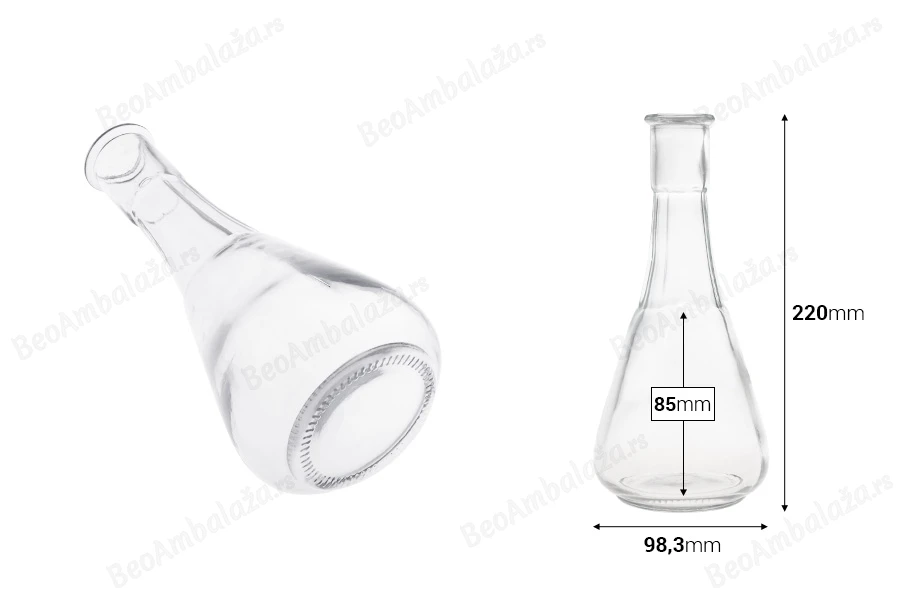 Stakleni čokanj 500mL-dimenzije_slike