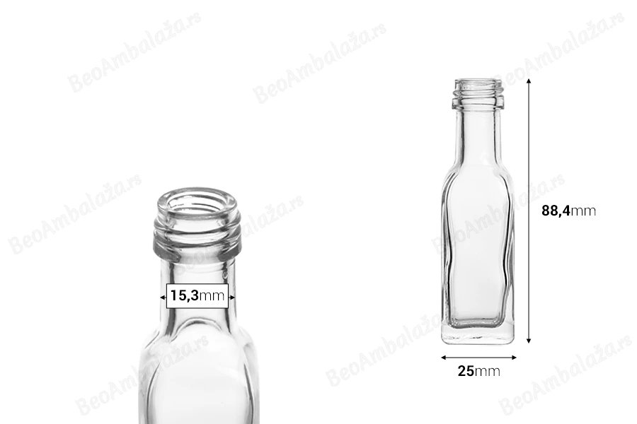 Staklena flaša Marasca 20mL - bez zatvarača-dimenzije_slike