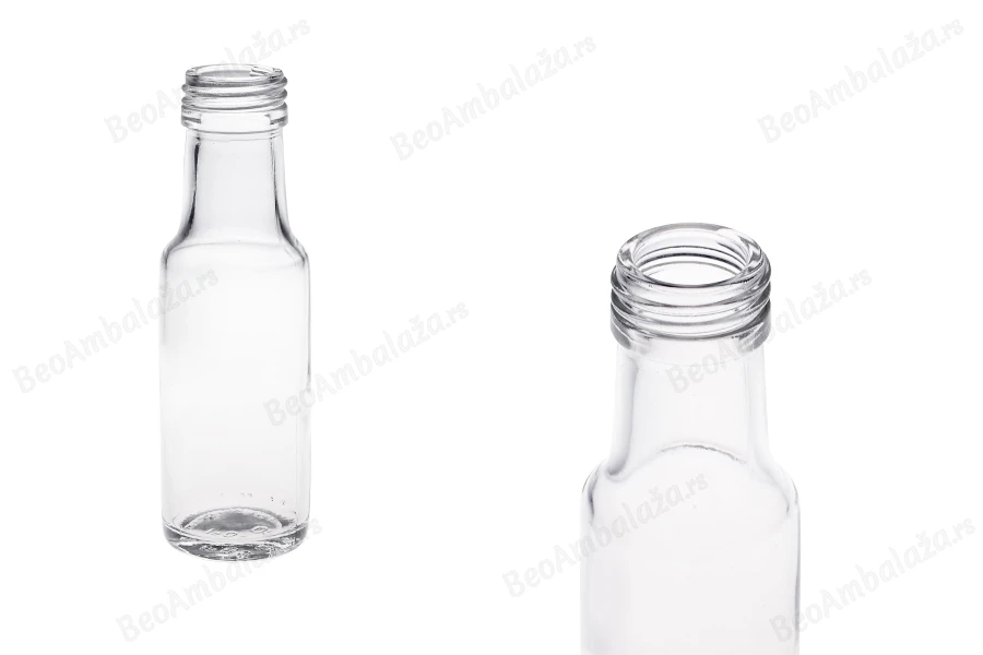 Providna staklena flašica 100 mL Dorica sa grlom PP 31,5 - 62 kom-slika_proizvoda