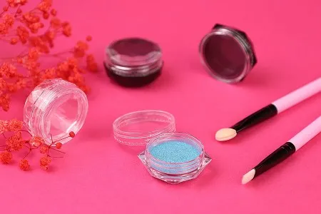 Akrilna šestougaona kutijica 3mL sa providnim zatvaračem - 12 kom-3