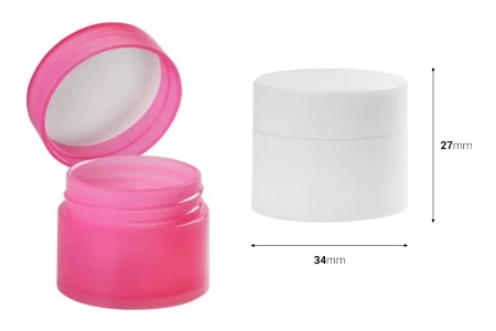 Plastična kutijica 5mL sa duplim dnom i unutrašnjom zaptivkom na poklopcu - 12 kom-2