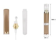 Akrilna braon roll-on bočica 20mL za kozmetičke preparate sa zlatnim prstenom Akrilna braon roll-on bočica 20mL za kozmetičke preparate sa zlatnim prstenom